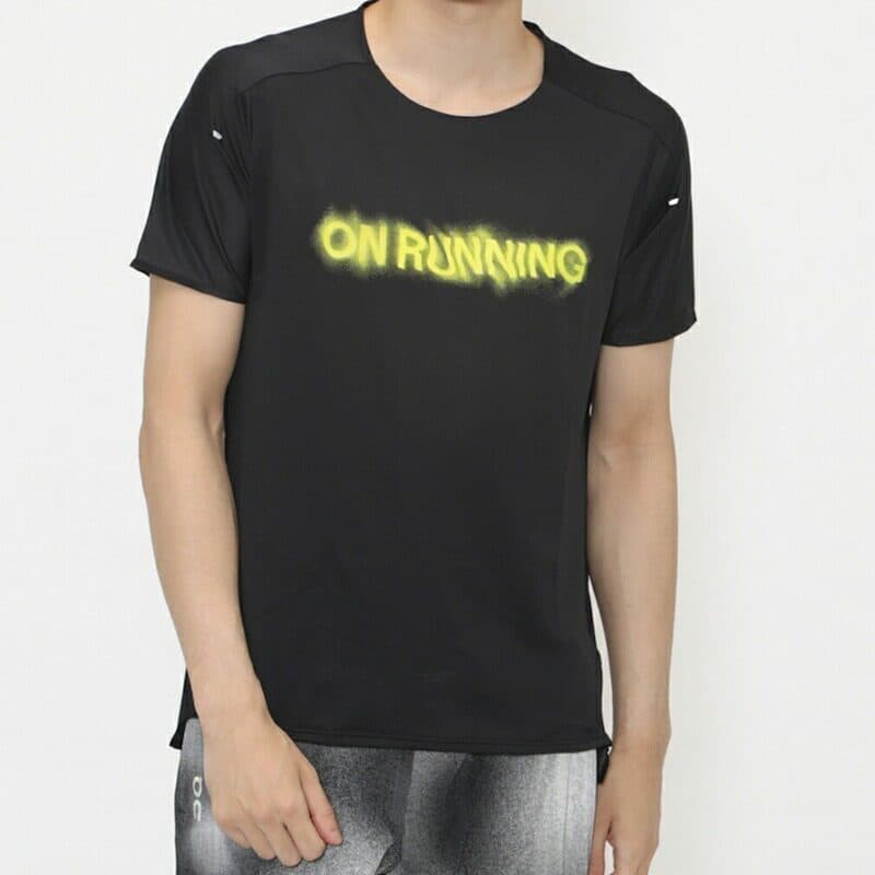 Esportes Ao Ar Livre E Lazer Masculino Correndo 100 % Algodão Manga Curta Camiseta Desempenho T Lumos ME30200553 Preto