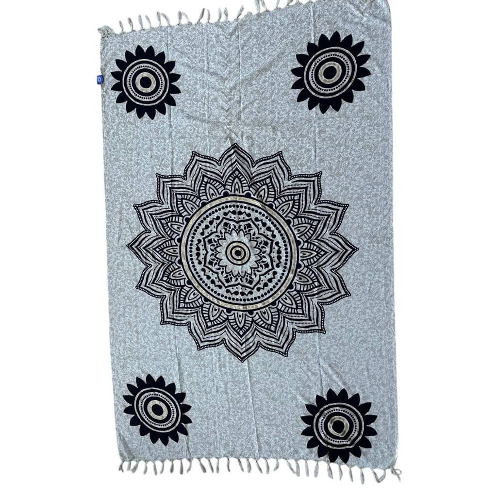 Canga poliester mandala gold cream