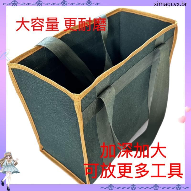 Bolsa de ferramentas portátil Bolsa de ferramentas de reparo de eletricista Bolsa de lona de armazenamento de ferr