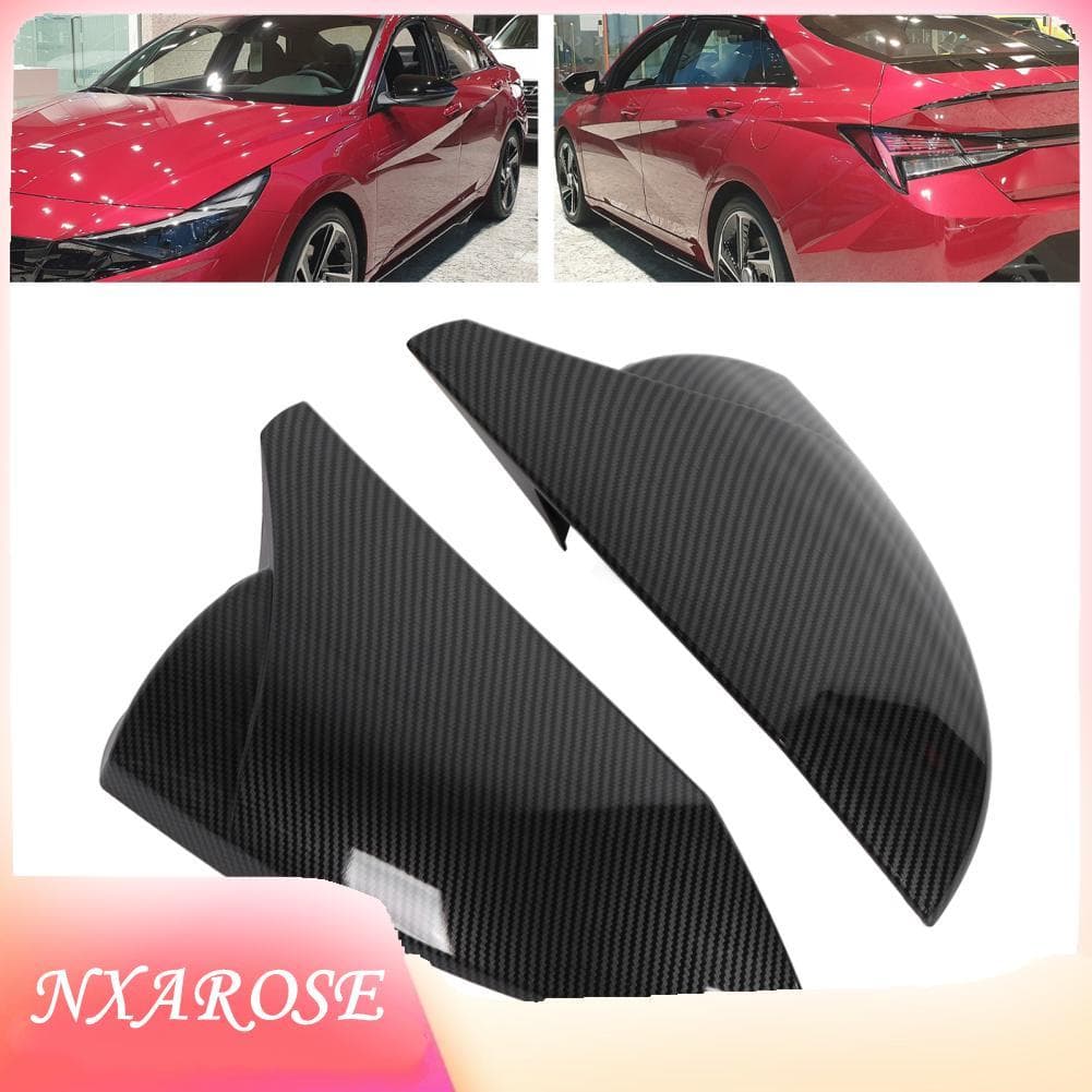 Nxarose 2 pçs porta lateral do carro espelho capa guarnição esquerda direita abs elegante fora habitação substituição