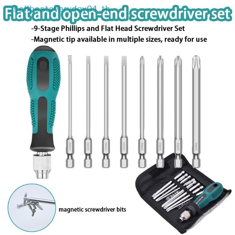 & Sellbest 9pcs Conjunto De Chave De Fenda Com Ponta Magnética Ferramentas Para Manutenção E Desmontagem Usar .