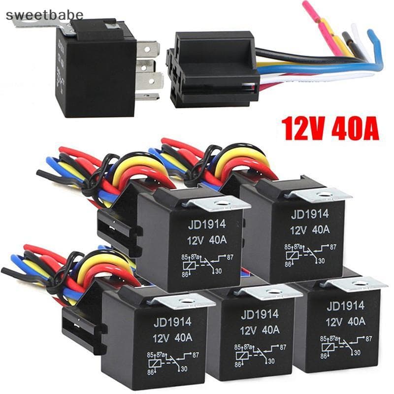 Relé Automotivo Impermeável 12V 5Pin 40A Do Carro Com Soet