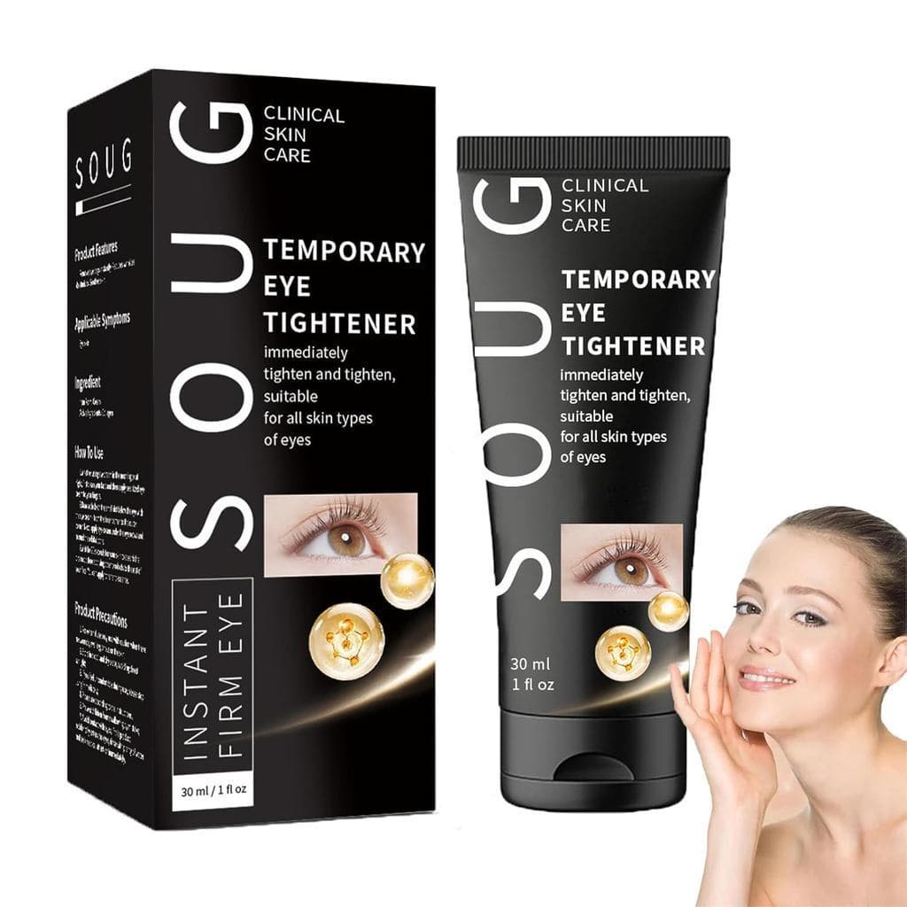 SougEyeTightener, SougTemporaryEyeTightener, Creme para os Olhos com Efeito Firmador Instantâneo para Bolsas nos Olhos,