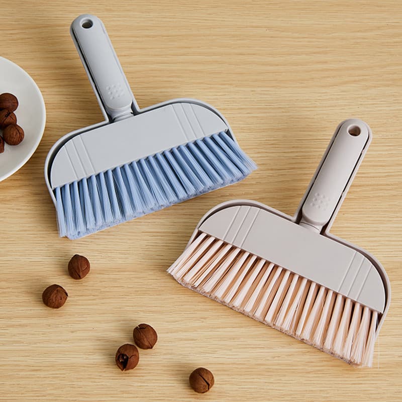 Conjunto de pá de vassoura pequena, mesa de limpeza doméstica, pá de lixo para animais de estimação, Mini vassoura