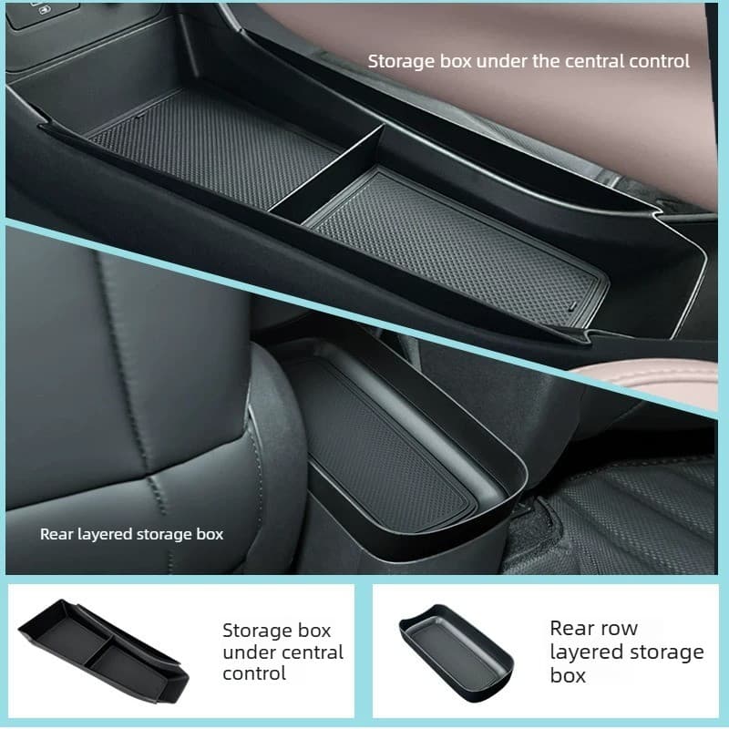Para BYD Golfinho Mini Caixa De Armazenamento De Controle Central Apoio De Braço Em Camadas Artigos Diversos Acessórios