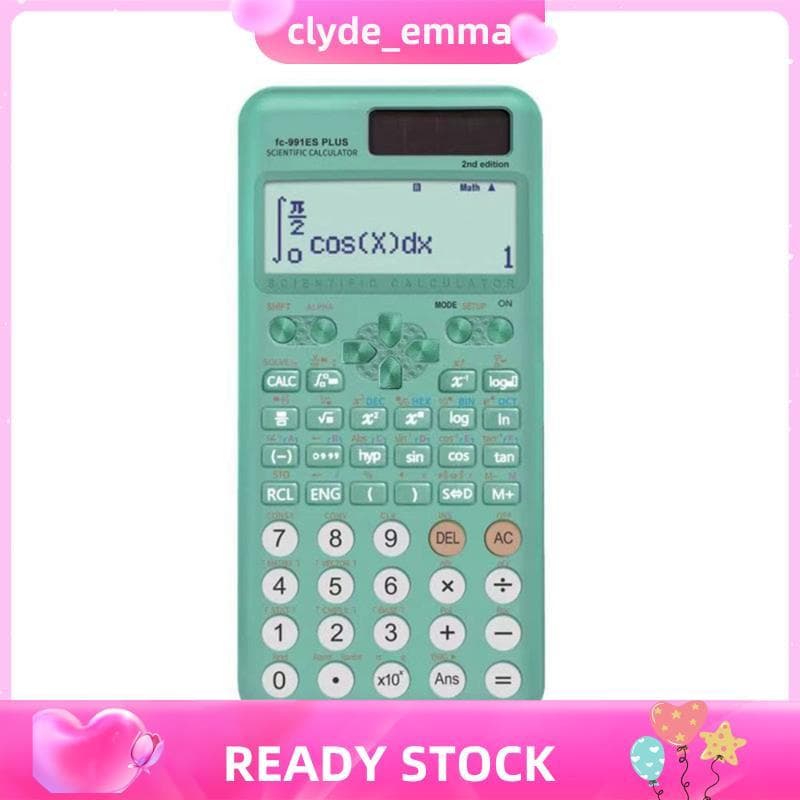 991ES PLUS-2nd Calculadora Científica 417 Funções Funcional Solar Para Alunos E Professores D