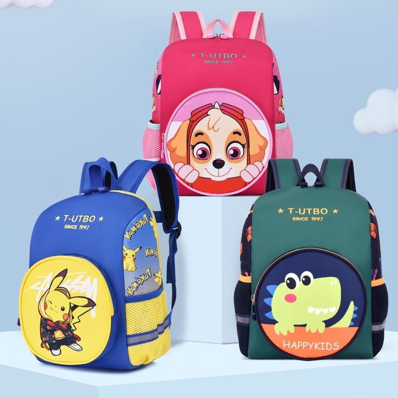 Nova mochila infantil, mochila de jardim de infância com desenhos animados fofos, mochila escolar estilosa para meninos