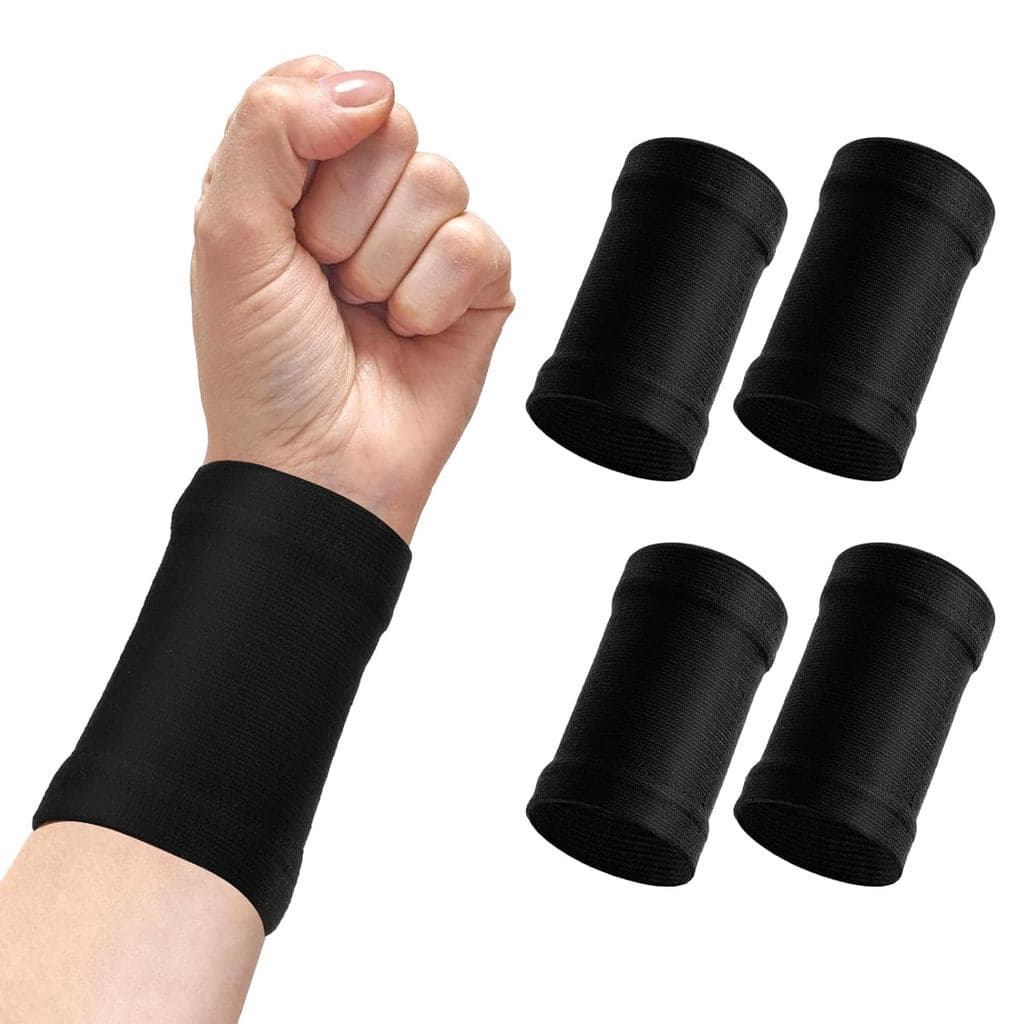 WLLHYF 2 Pares de Mangas de Compressão para Punho, Suporte Elástico Confortável para Punho, Faixa de Suporte Esportivo p