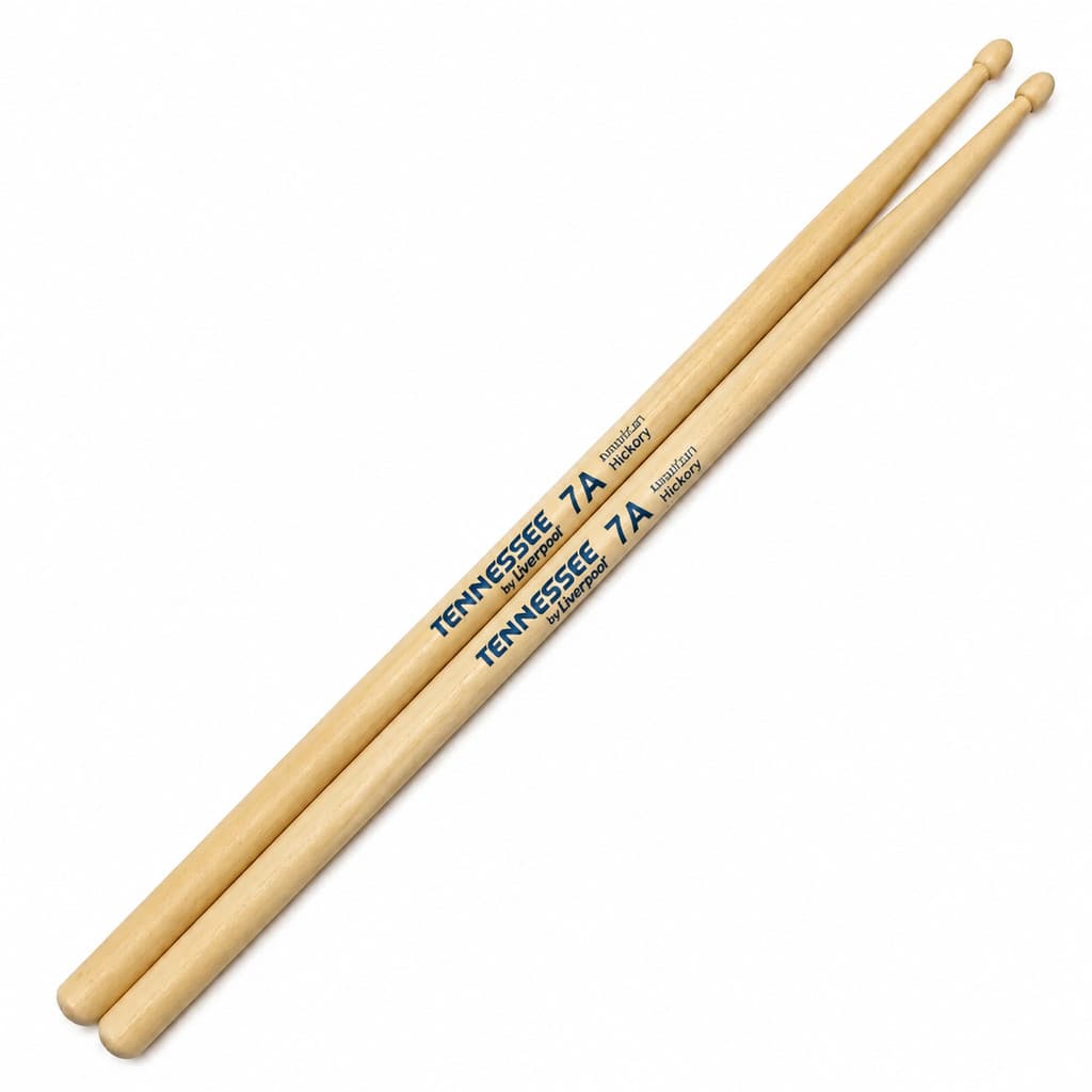 Par Baquetas Liverpool American Hickory 7A Ponta de Madeira