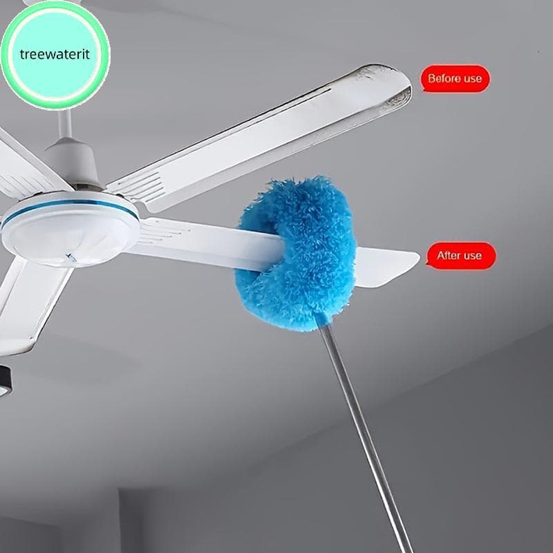 treewaterit Espanador De Ventilador De Teto De Microfibra Estende Até Cabo Longo , Escova Reutilizável E De Limpeza Para