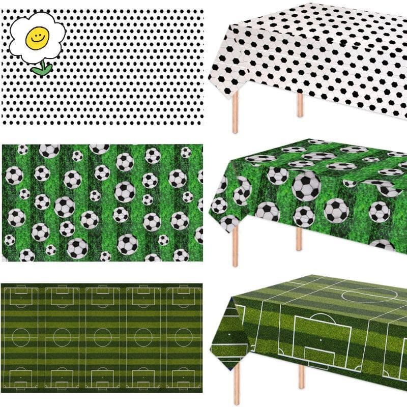 maoting } Toalha De Mesa Descartável Com Tema De Futebol Para Decoração De Festa Campo Verde