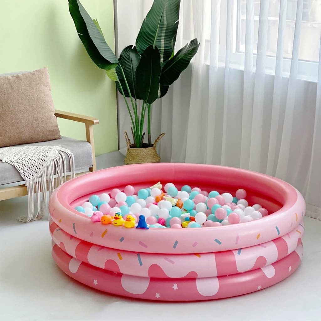 Crianças brincam piscina inflável de água doméstica piscina familiar espessada de plástico bebê oceano piscina de bolinh
