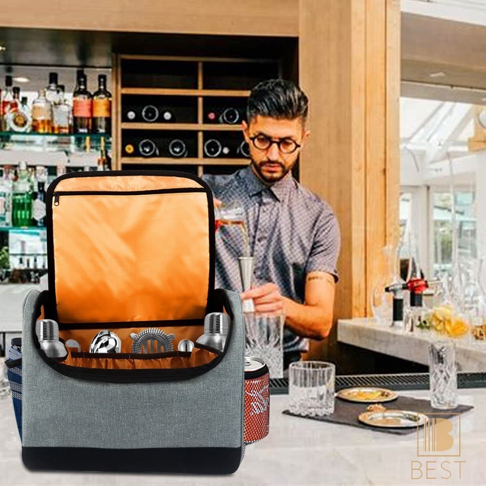 Bolsa De Ferramentas Para Bartender-Organizador Portátil De Viagem Armazenamento De Bar