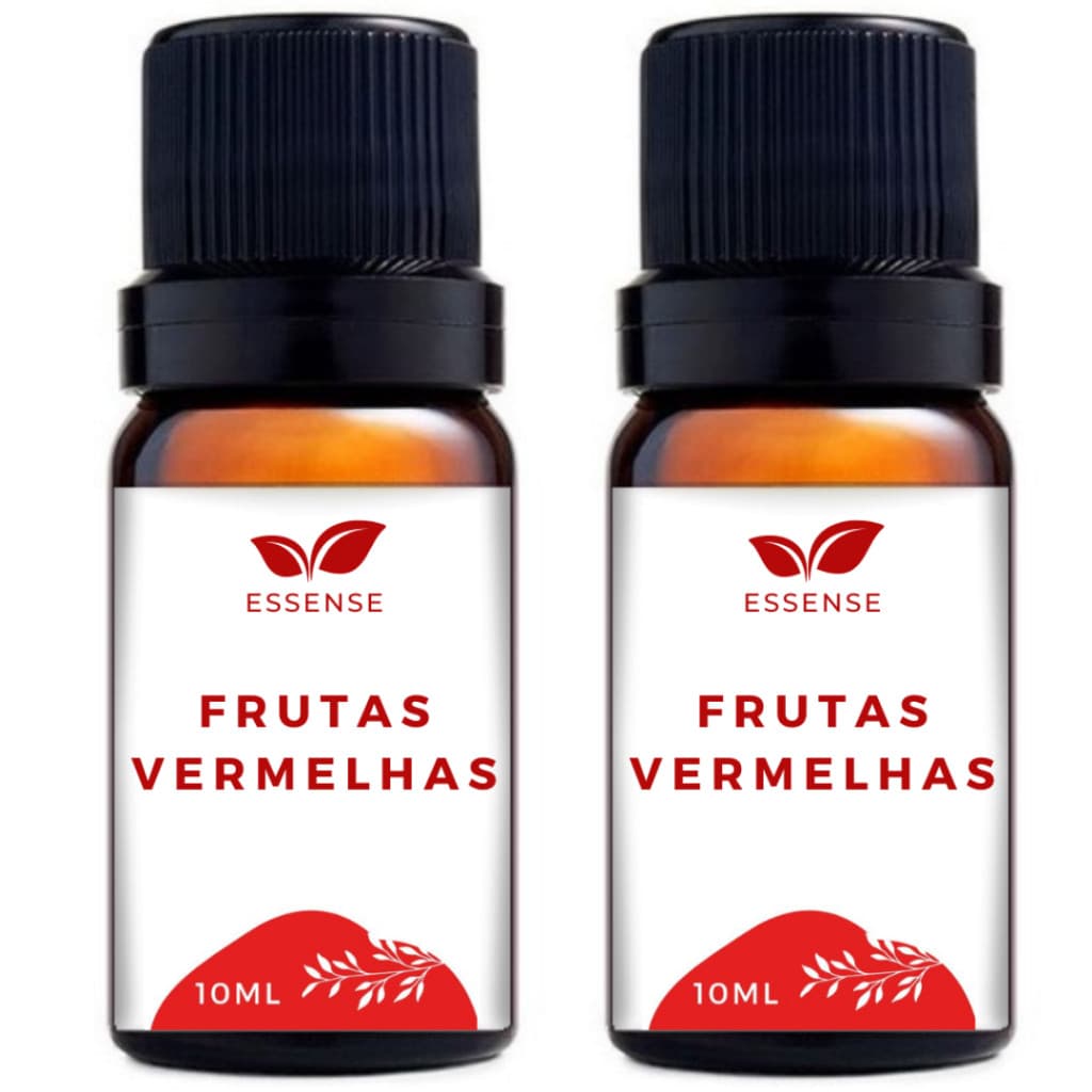 2 Essências de Frutas Vermelhas 10ml Hidrossolúvel Aromatizador Essência Difusor Umidificador Aroma
