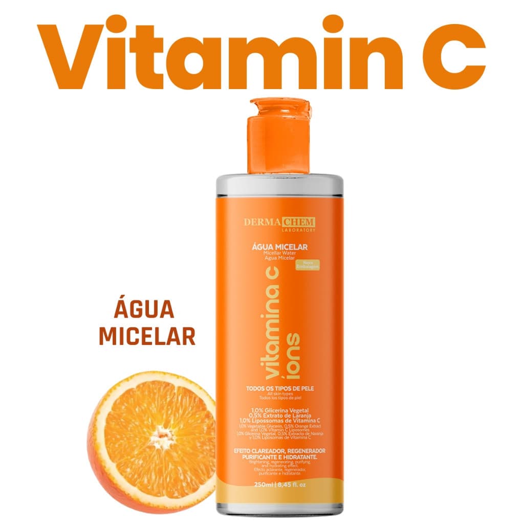 Água Micelar Vitamina C Clareador 250ml