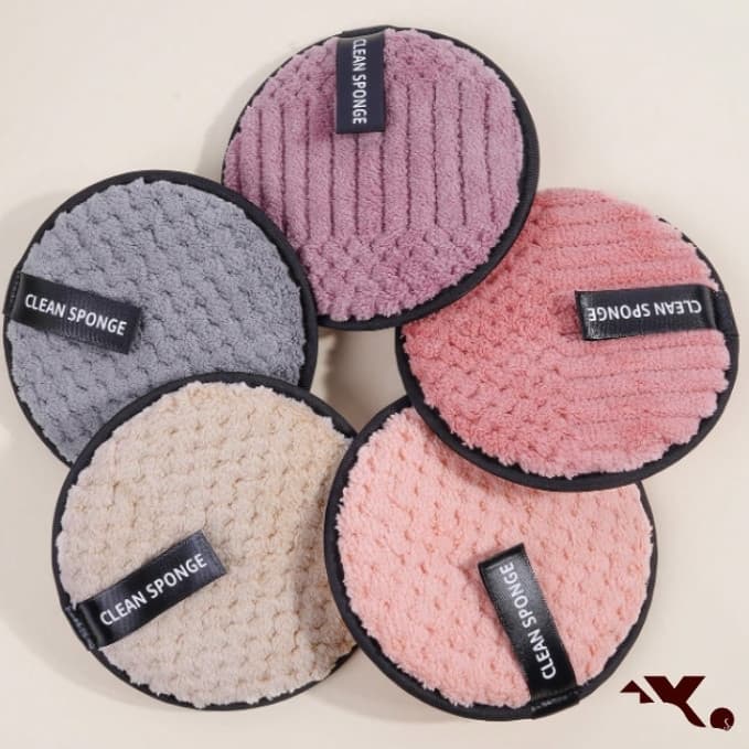 Disco Removedor de Maquiagem Reutilizável com Texturas e Maciez para Limpeza Facial