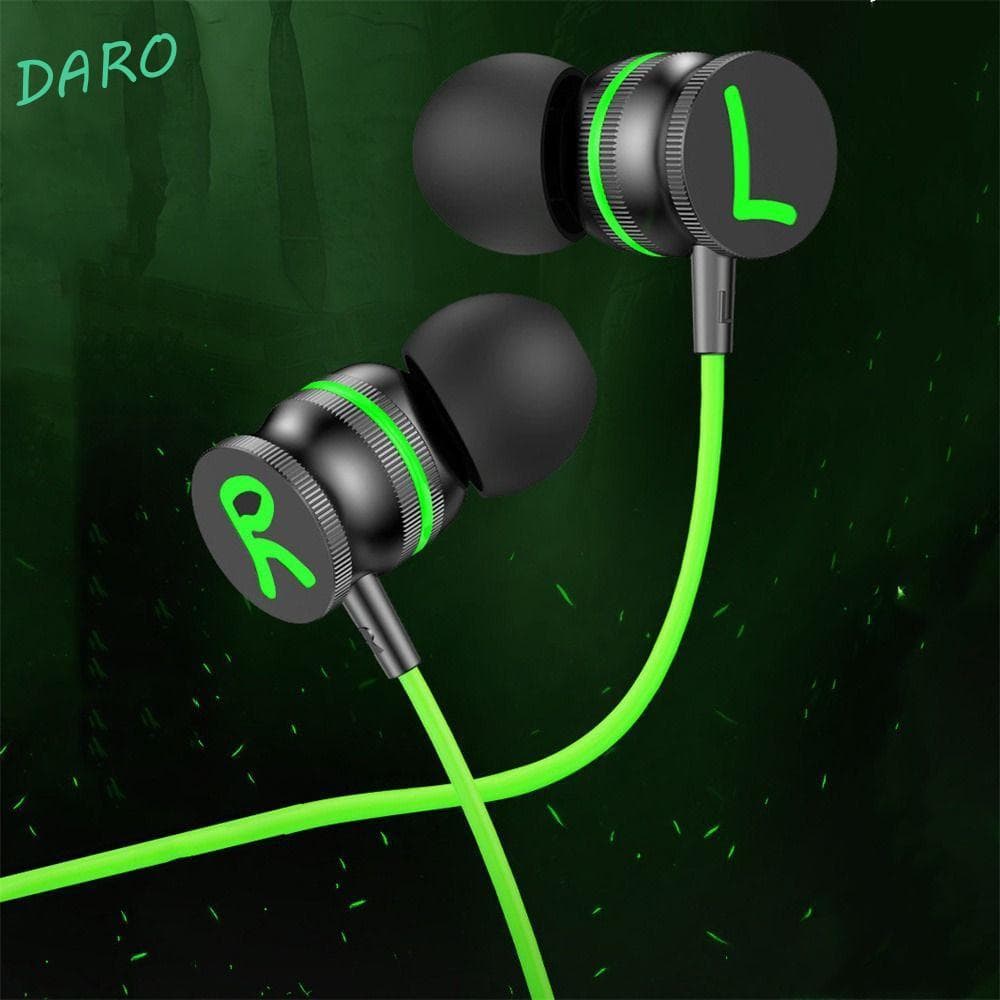 Darao Fones De Ouvido Com Fio Computador Laptop Música Para Jogos Tipo Cl Jack Fone Intra Auricular