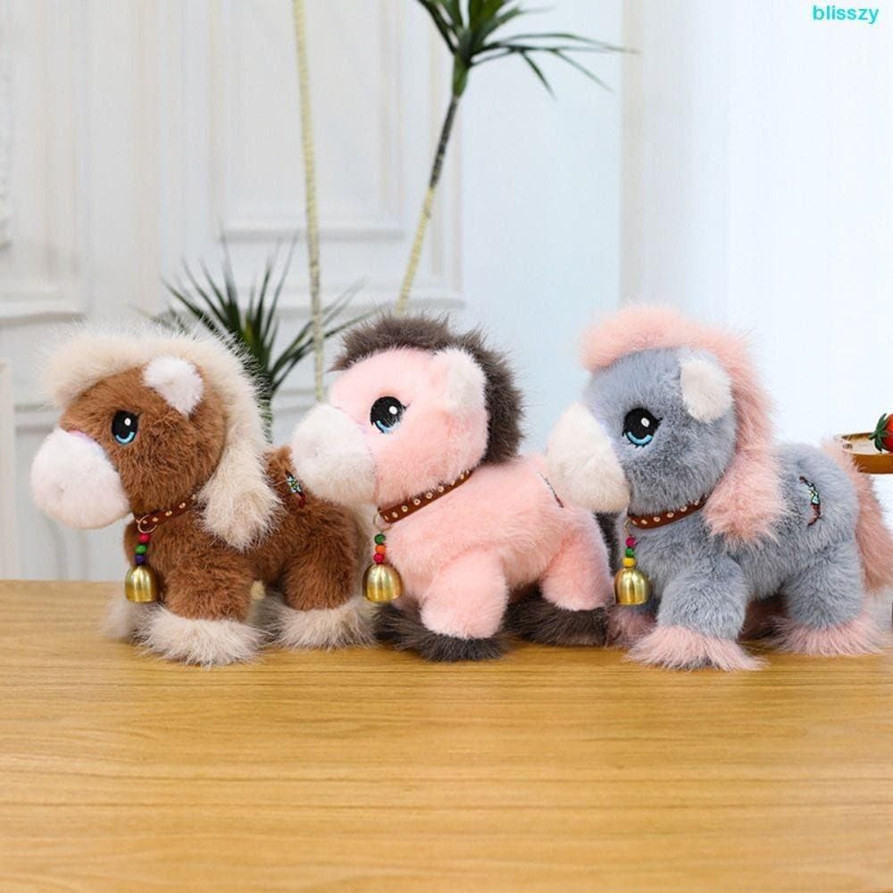Brinquedos De Pelúcia De Cavalo ISSZY , Boneca Juba Longa De Simulação , Brinquedo De Cauda Adorável E Bonito