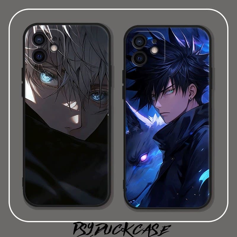 Adequado para 12 capas de telefone estilo moderno feitiço luta Anime resistente a choques Silicone líquido com tudo incl