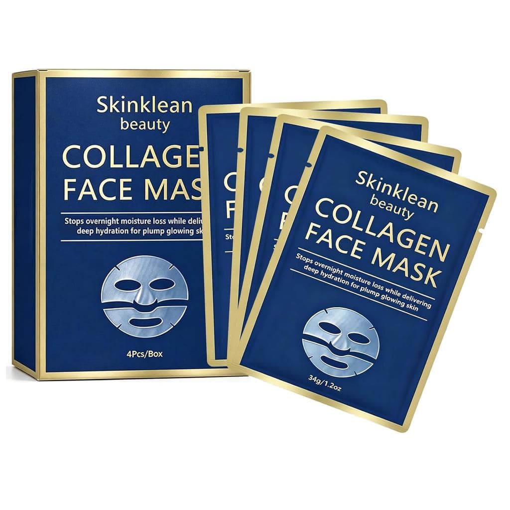 Máscara Facial de Colágeno, Hidratação Profunda, Refrescante e Leve |   Máscara facial de colágeno, hidratação profunda,