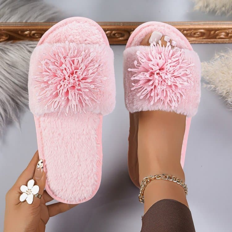 Chinelos femininos, chinelos peludos, peludos, sapatos deslizantes, chinelos, sapatos baixos, sapatos unissex, sapatos c