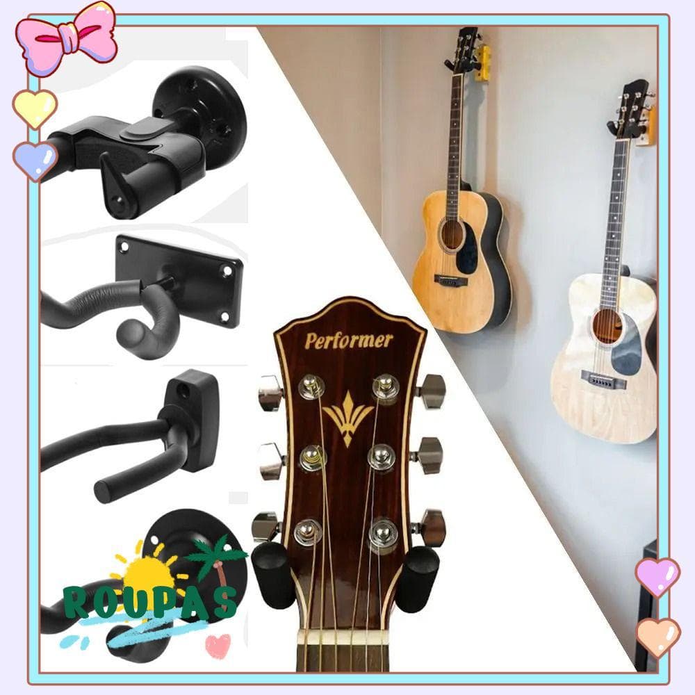 Cabide De Guitarra ROUPAS , Gancho De Instrumentos Musicais De Metal Para Montagem Na Parede , Acessórios Suporte