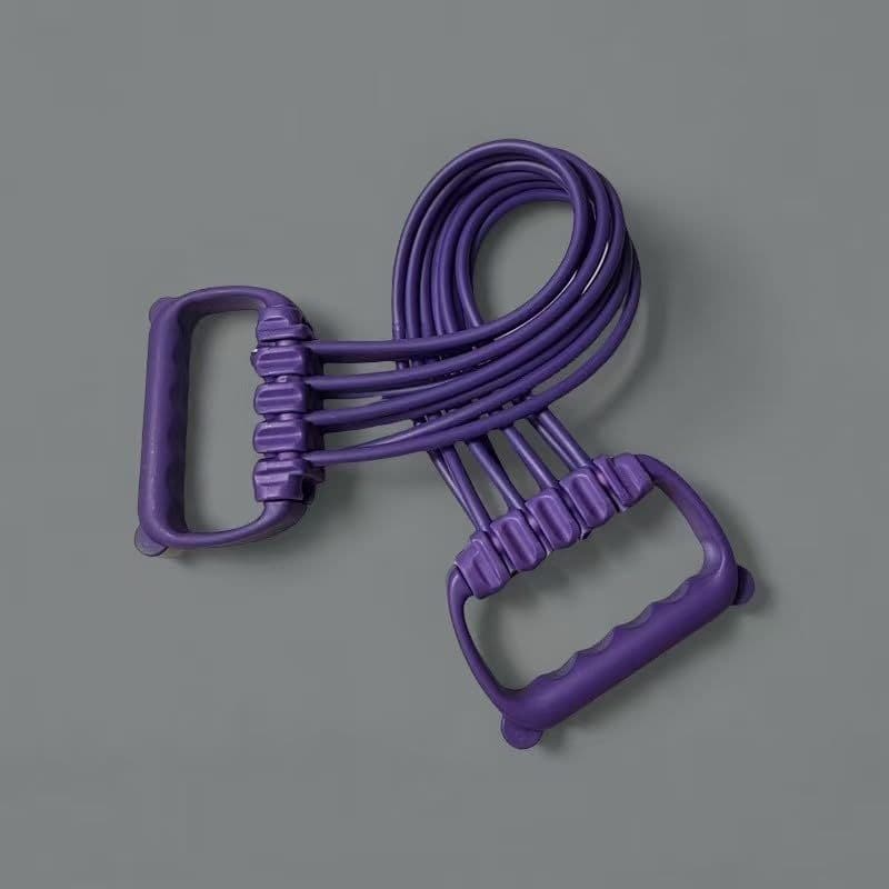 Faixa De Resistência De Pedal Com Alça , Faixas Multifuncionais De 6 Tubos Alças Para Treino De Corpo Inteiro , Treiname