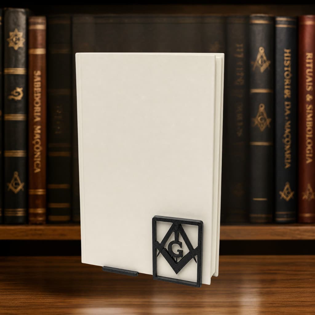 Aparador Base Suporte p/ Livro Maçonaria Esquadro E Compasso Resistente