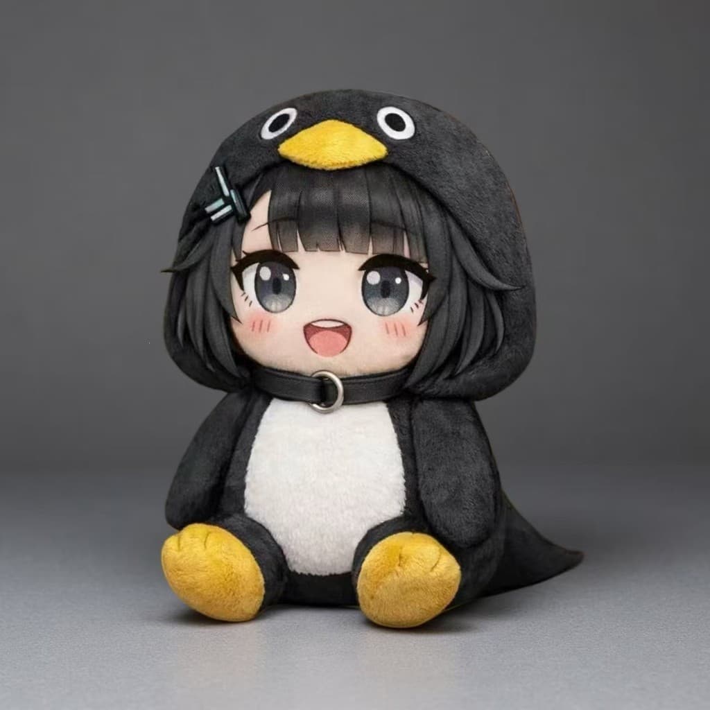 Penguin Gugu Gaga de Arknights, brinquedo de pelúcia Endfield, boneco de personagem de anime, item colecionável de 25 cm