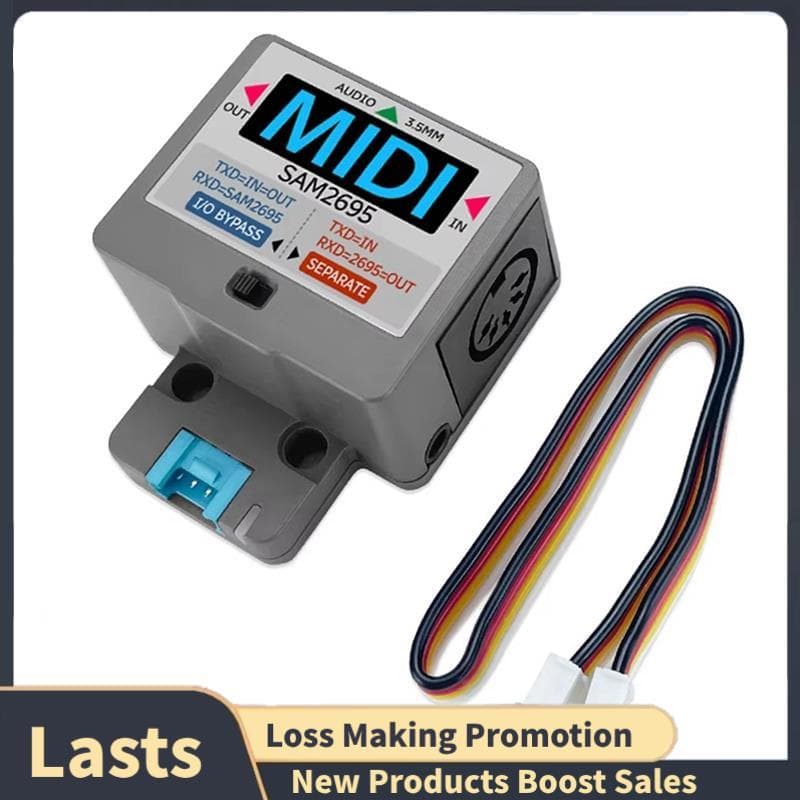 Unidade MIDI Porta Serial SAM2695 Para Interface De Processamento De Áudio 3.5