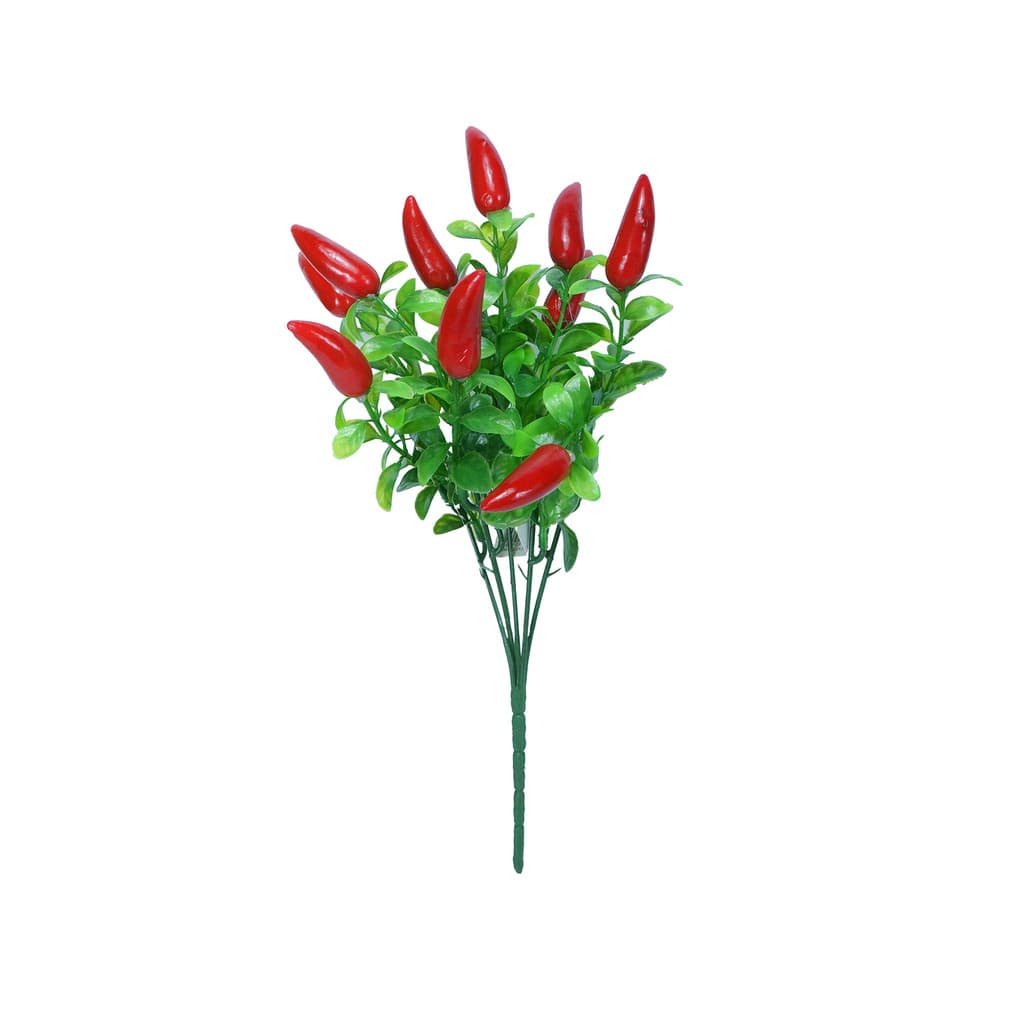Buquê de Pimentas Artificial c/10 Botões de Pimenta Decoração para Casa e Casamento