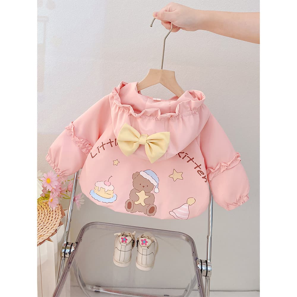 Meninas Super linda jaqueta fina primavera outono estilo ocidental crianças roupas meninas outono bebê menina início da