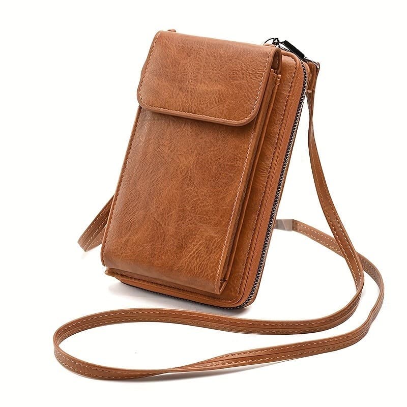 Novo Casual couro macio saco do telefone móvel senhoras nicho All-Match mudança pequeno saco na moda de um ombro Messen