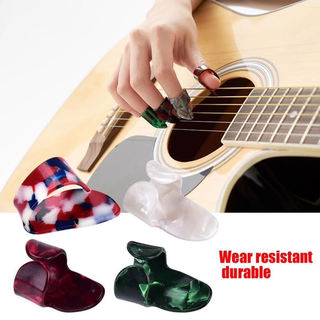 Conjunto de palheta e proteção para guitarra Daconovo com caixa de livro de música