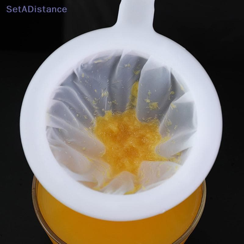 SetADistance 80/100/120/200/400 Malha Cozinha Coador De Ultrafina Colher De Filtro De Nylon Para Adequado Leite De Soja
