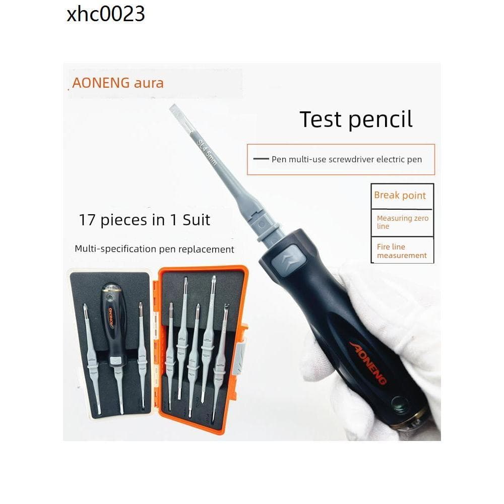 Aon caneta de teste de duas cabeças chave de fenda AN3000 chave de fenda Phillips Multi-função eletricista reparação AN2