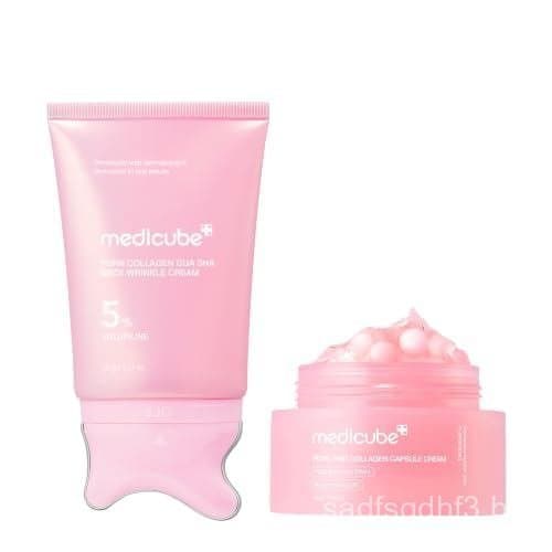 medicube PDRN Firmador Facial e de Pescoço 2 em 1: Gua Sha e Cápsula YPXQ