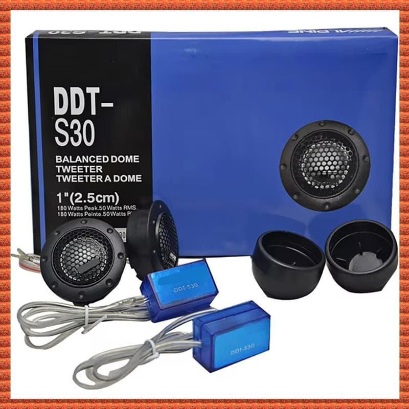 (Zavc) Dt-S30 1 Par De Tweeter De Carro Filme De Seda De Áudio Para Modificação 180W Alto-Falante De Alta Frequência