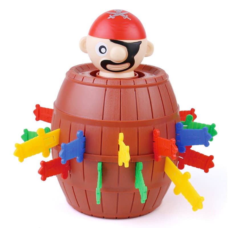 Grande Balde Pirata, Brinquedo Infantil, Mini Jogo de Tabuleiro Interativo, Jogo de Pegadinhas Mr. Bucket AJGI