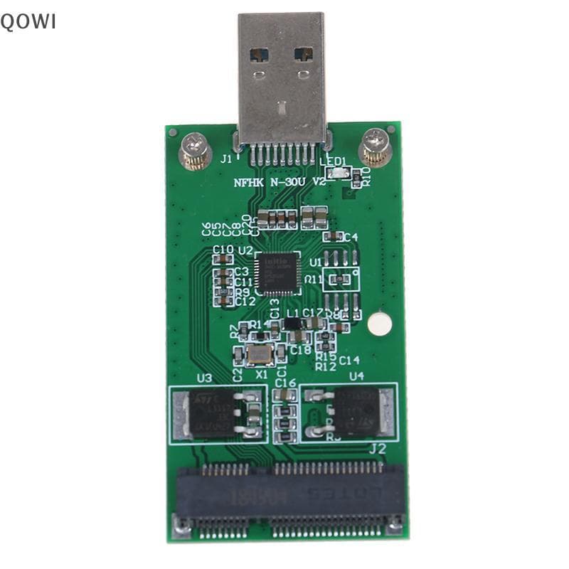 qo 1Pc Mini USB 3.0 Para PCIE mSATA SSD Externo PCBA Conveter Placa Adaptadora br
