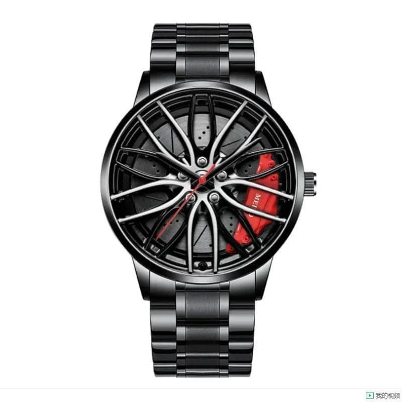 Relógio De Quartzo Com Roda Masculina Braçadeira Relógios Masculinos Moda Masculino