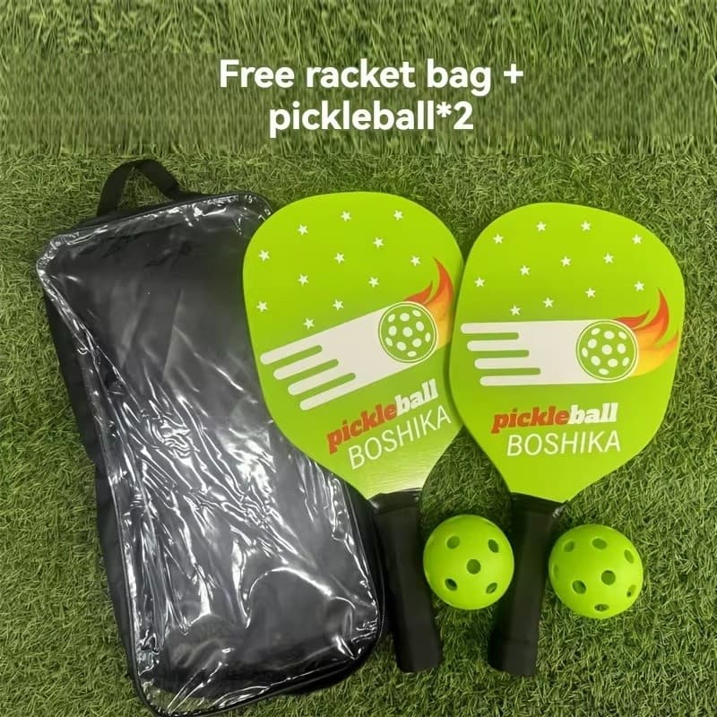 Conjunto De Remo De pickleball Pathfinder Com 2 Bolas Raquete Portátil De Fibra De Vidro Saco E