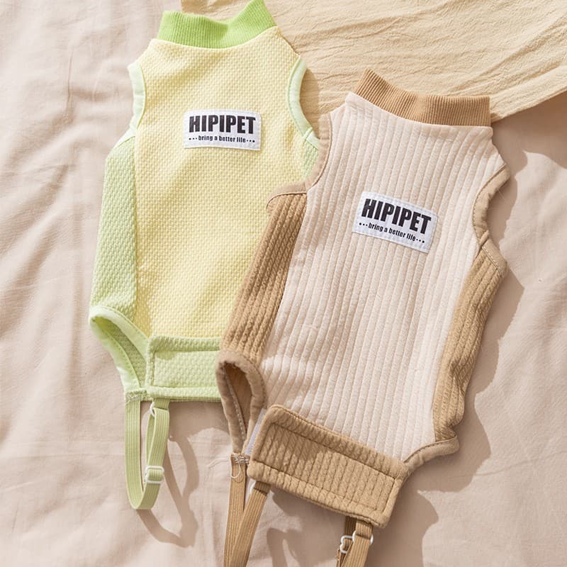 Roupas de esterilização para gatos Roupas cirúrgicas para gatos femininos Roupas respiráveis de algodão puro de d