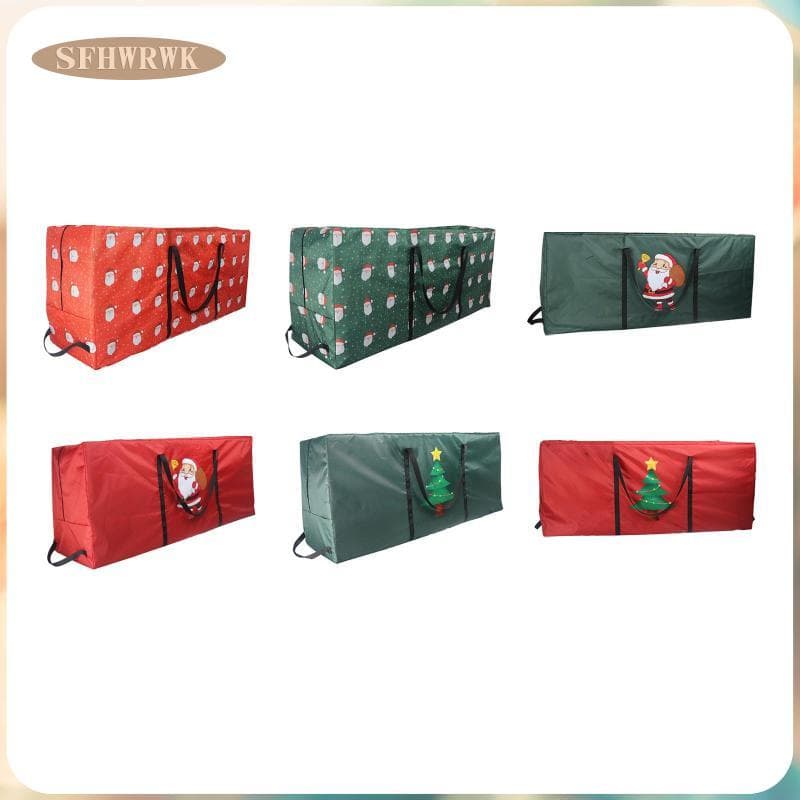 [Fhwrwk] Bolsa De Armazenamento De Árvore De Natal Enfeite Em Movimento Pano Oxford Fechamento Com Zíper Decoração Para