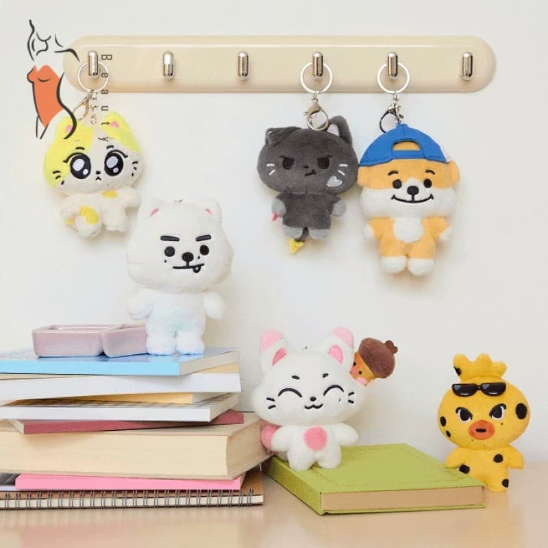Pingente De Boneca De Pelúcia Fofo Para Mochila Escolar-Personagem Enhypens Fu Park Zongxing