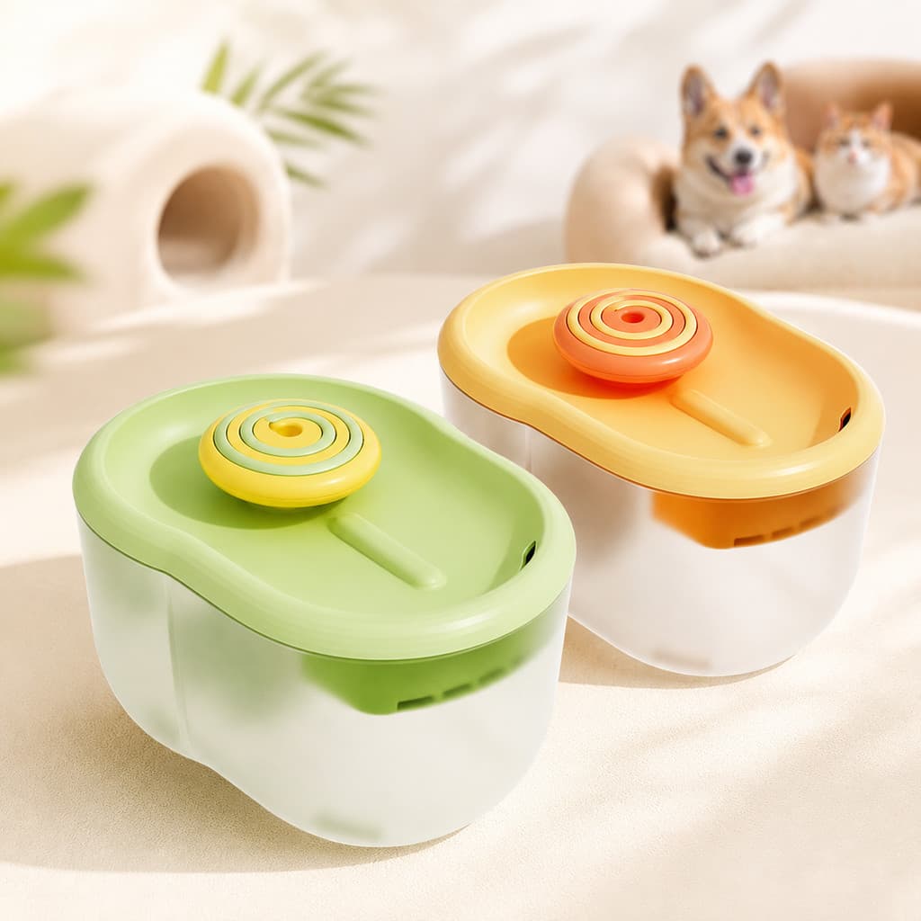 Bebedouro para Gatos Cachorros 2,2L Fonte de Água Filtro Cães Pet Elevado Automático Silencioso