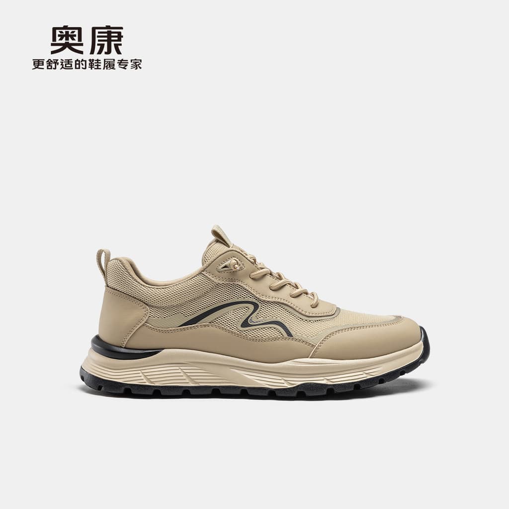 Okcome tênis de corrida masculino leve respirável sapatos masculinos confortáveis sola macia não cansado esportes lazer