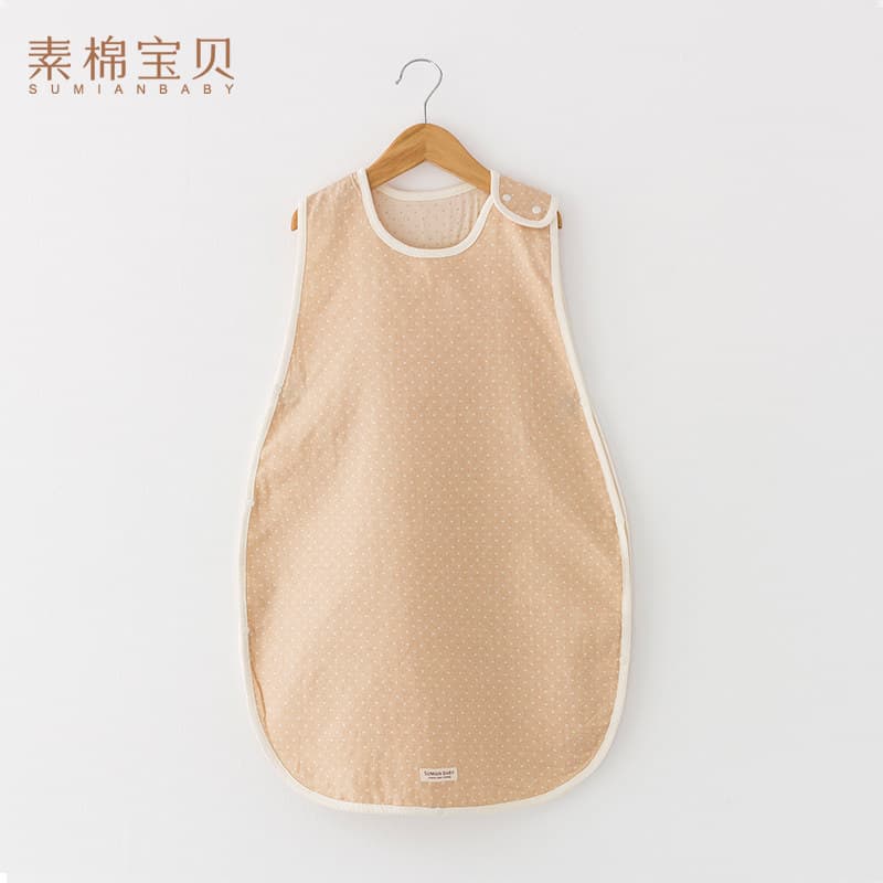 Algodão liso bebê colete gaze saco de dormir verão bebê fino Anti-pontapé colcha crianças fina perna dividida ar condici