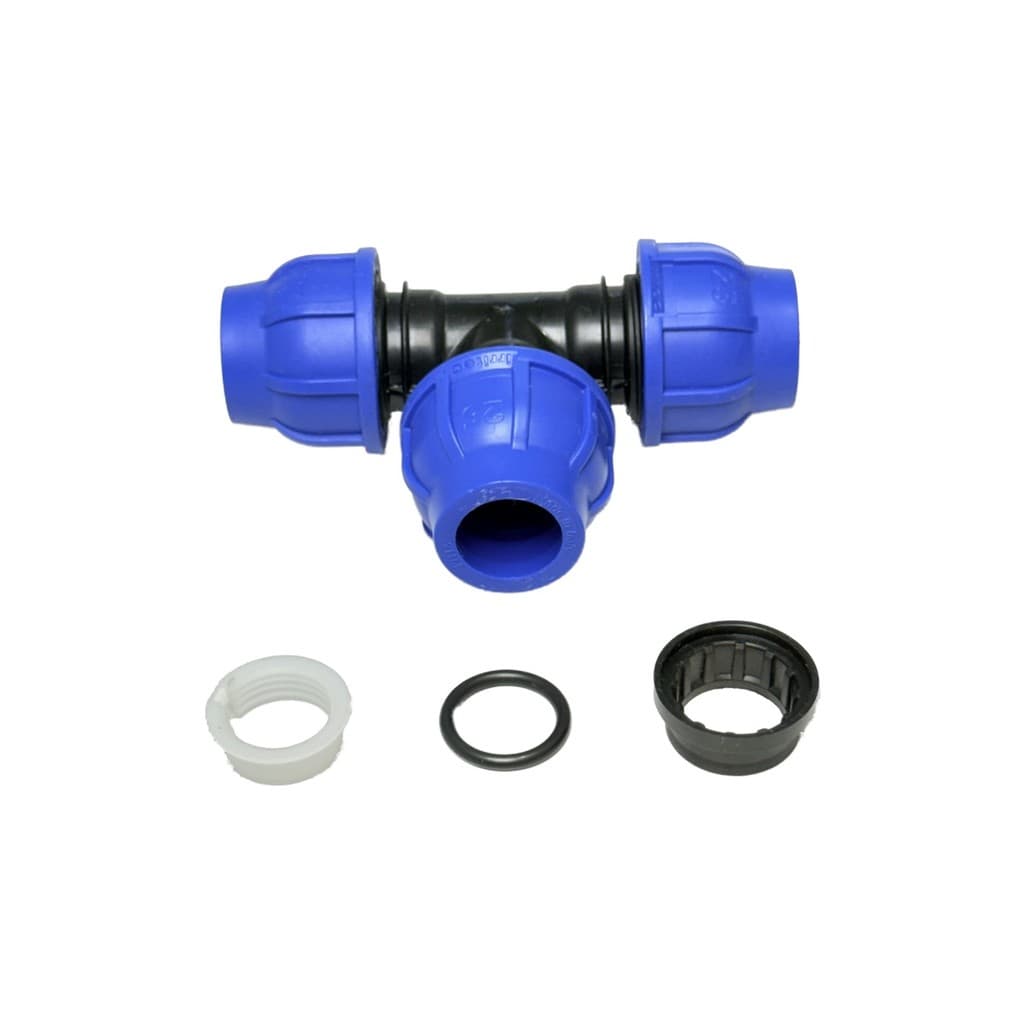 Tê Pead 25mm Compressão Irritec Italiana Derivação