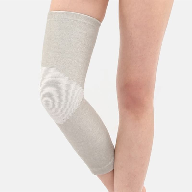 Leggings esportivas alongadas joelheiras homens mulheres quatro estações articulações esportivas outono inverno quente j